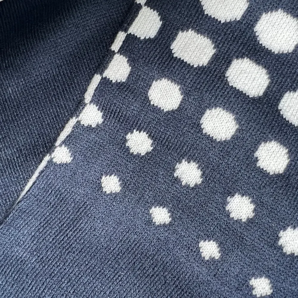LogoFit Sailfish Reversible Scarf Navy White Knit Marine Palm Beach Atlantic PBA